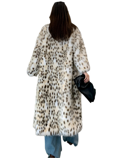 Luxe Leopard Faux Fur Coat