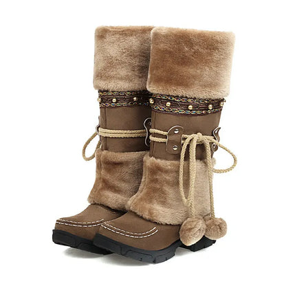 Vintage Snow Fluffy Warm Boots