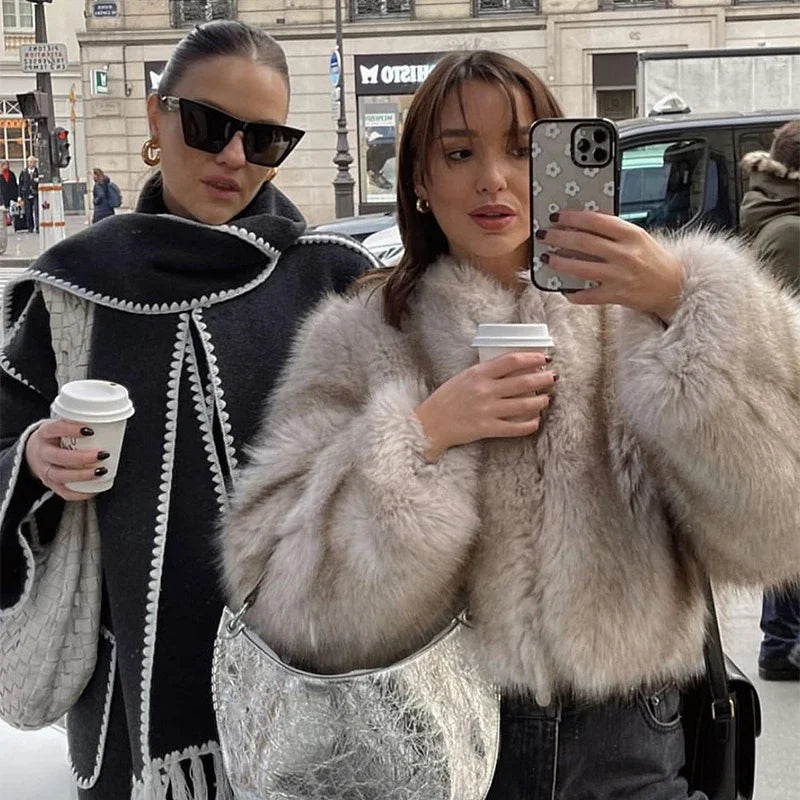 2024 Iconic Street Fashion Faux Fur