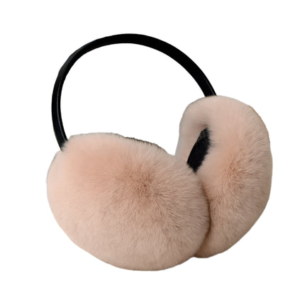 Real Rex Rabbit Fur Ear Muffs – Warm & Soft