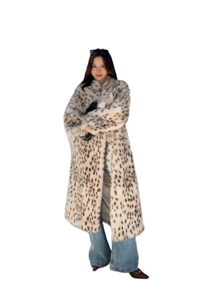 Luxe Leopard Faux Fur Coat