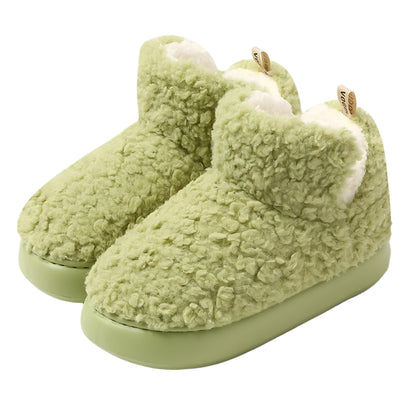 Cozy Plush Cotton Ankle Slippers