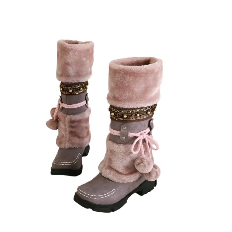 Vintage Snow Fluffy Warm Boots