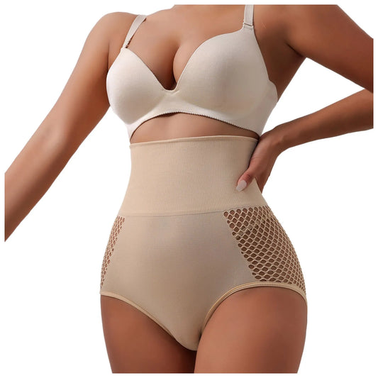 High-Waisted Tummy Control Cotton Panties