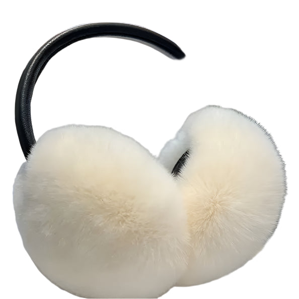 Real Rex Rabbit Fur Ear Muffs – Warm & Soft