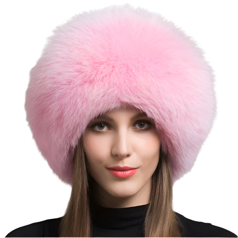 Hot Sale Fox Fur Winter Hat With Earmuffs