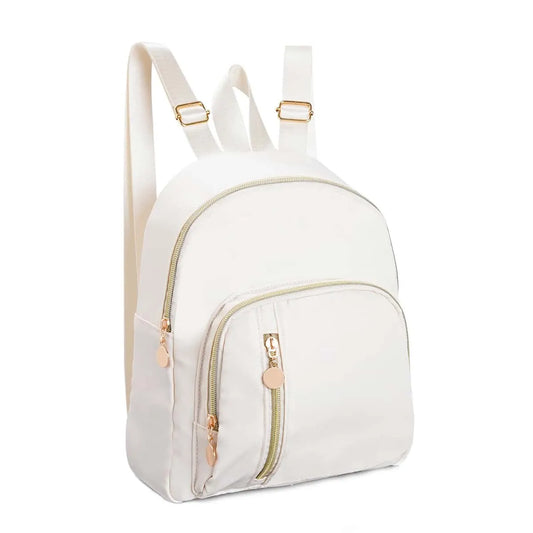 Beige Classic Large Capacity Backpack