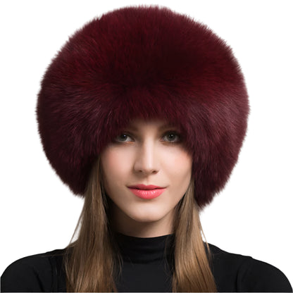 Hot Sale Fox Fur Winter Hat With Earmuffs