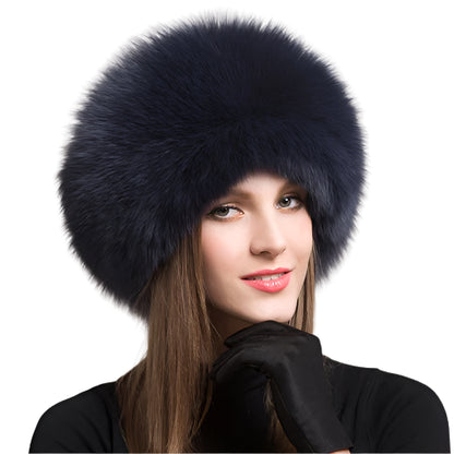 Hot Sale Fox Fur Winter Hat With Earmuffs