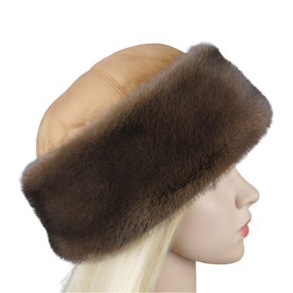 Luxurious Faux Mink Fur Women's Winter Hat