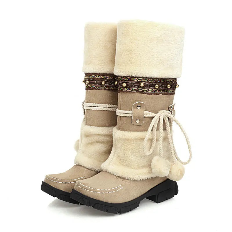 Vintage Snow Fluffy Warm Boots