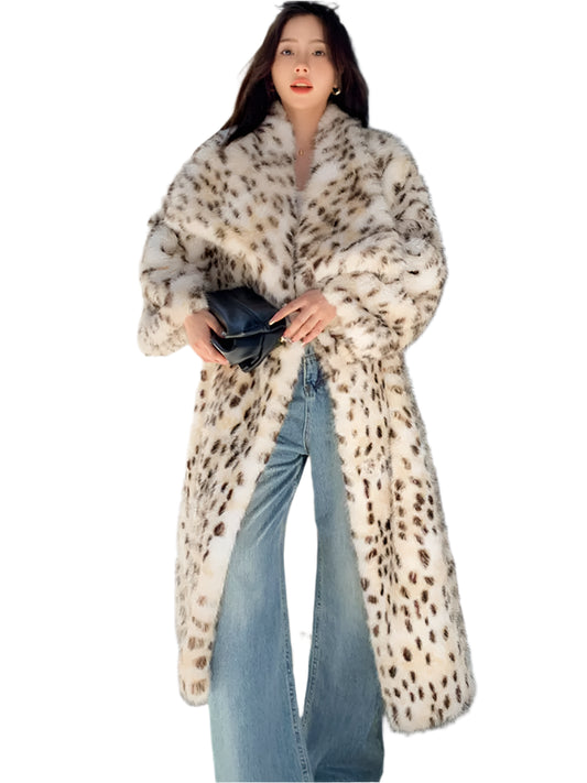 Luxe Leopard Faux Fur Coat