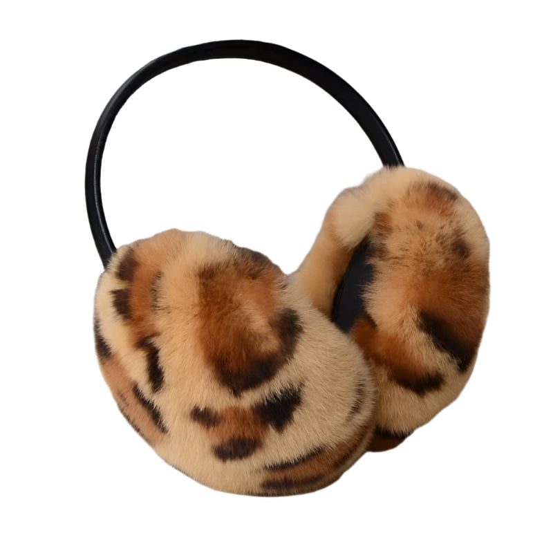 Real Rex Rabbit Fur Ear Muffs – Warm & Soft