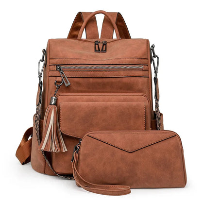 Large Leather Backpack Pursek