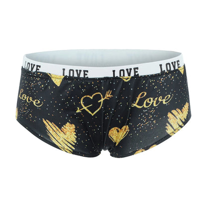 Sexy Lips Print Boxer Brief Valentine