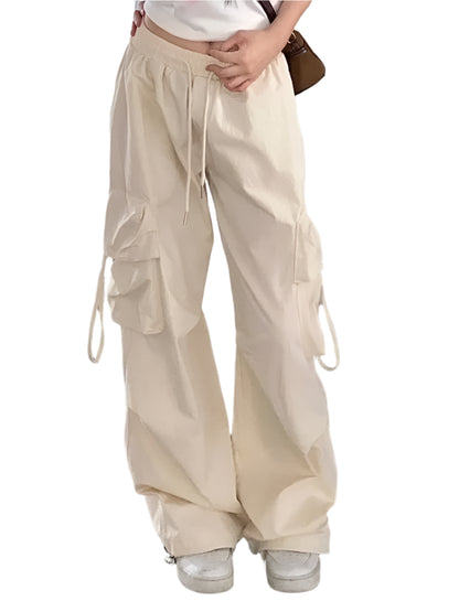 High-Waist Cargo Sweatpants