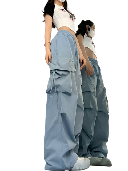 High-Waist Cargo Sweatpants