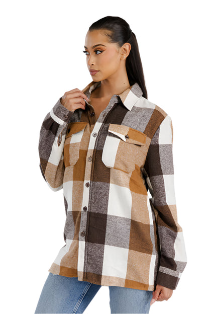 Boyfriend Oversized Soft Flannel Shacket