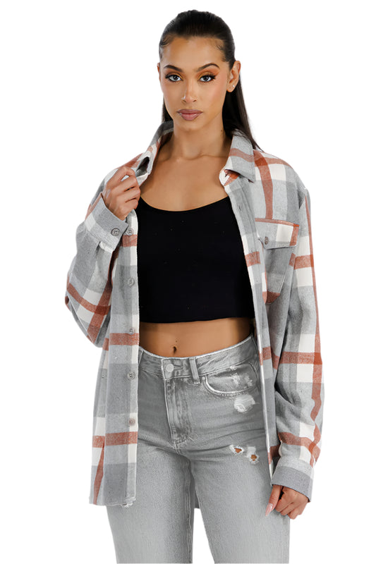 Boyfriend Oversized Soft Flannel Shacket