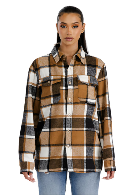 Boyfriend Oversized Soft Flannel Shacket