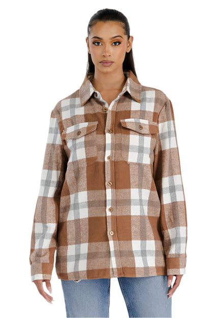 Boyfriend Oversized Soft Flannel Shacket