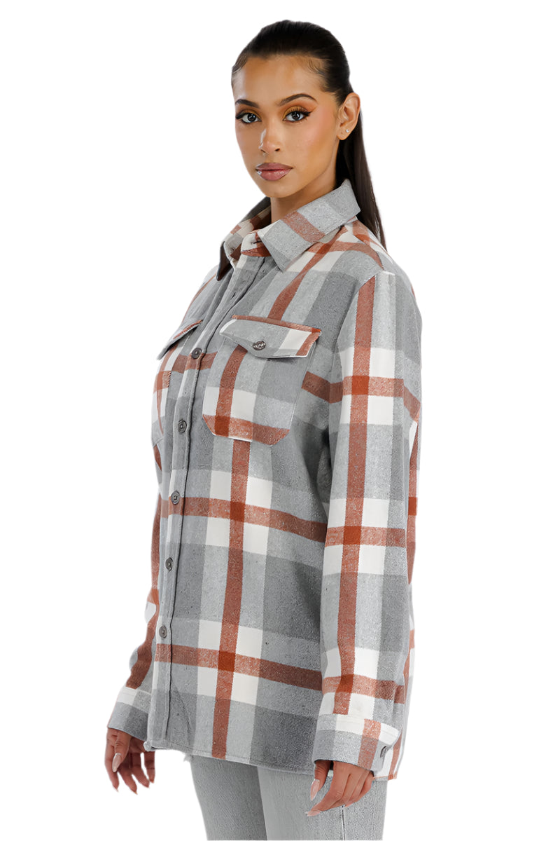 Boyfriend Oversized Soft Flannel Shacket