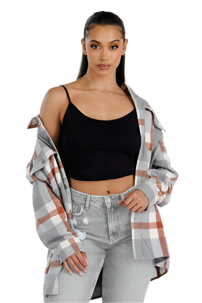 Boyfriend Oversized Soft Flannel Shacket