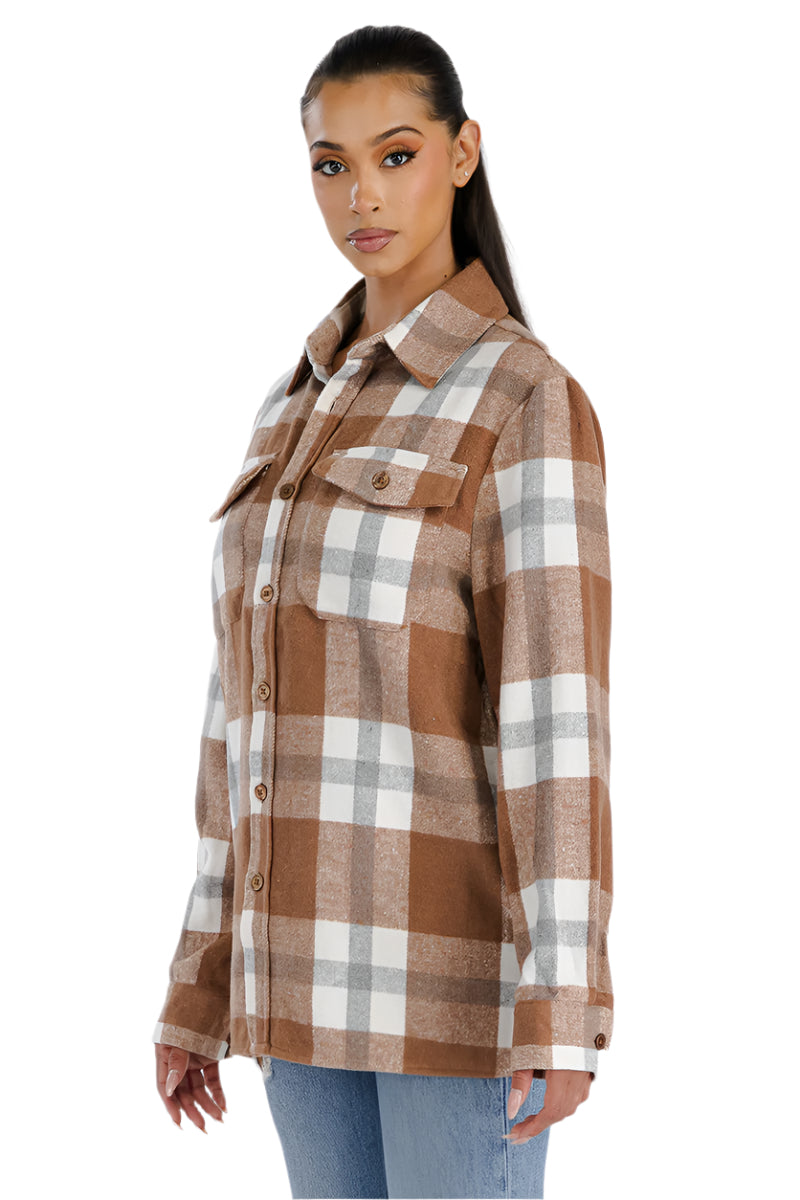 Boyfriend Oversized Soft Flannel Shacket