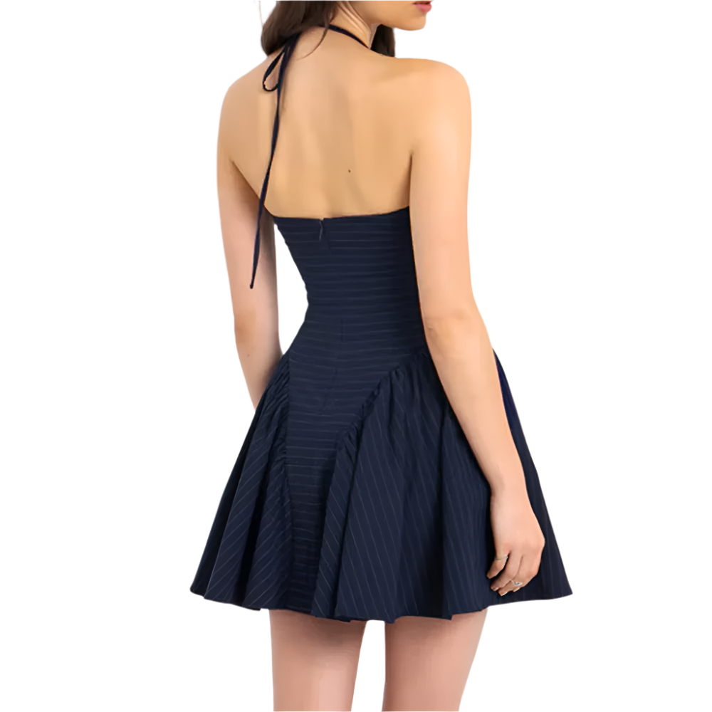 Lace-Up Slimming Dress