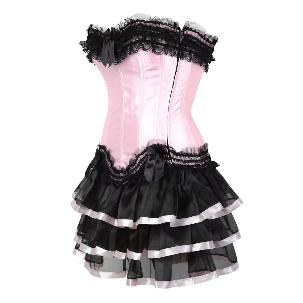 Mesh & Lace Bow Mini Tutu Skirt