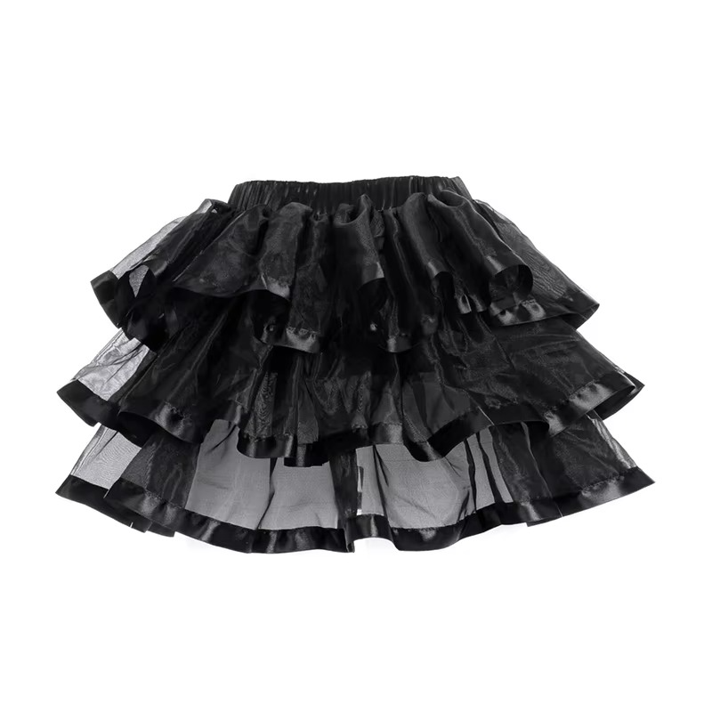 Mesh & Lace Bow Mini Tutu Skirt