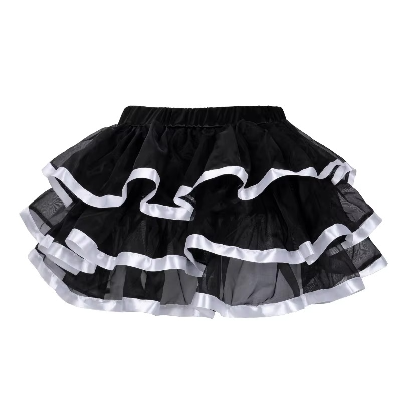 Mesh & Lace Bow Mini Tutu Skirt