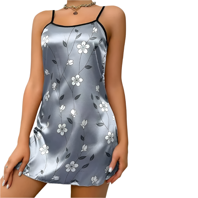 Satin Floral Sleepdress