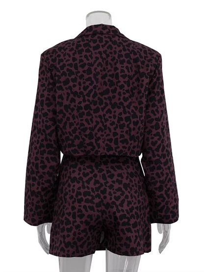 Vintage Leopard Print 2-Piece Set – Timeless Style