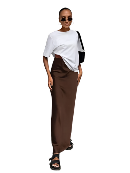 Satin Trumpet Skirt – Timeless & Chic