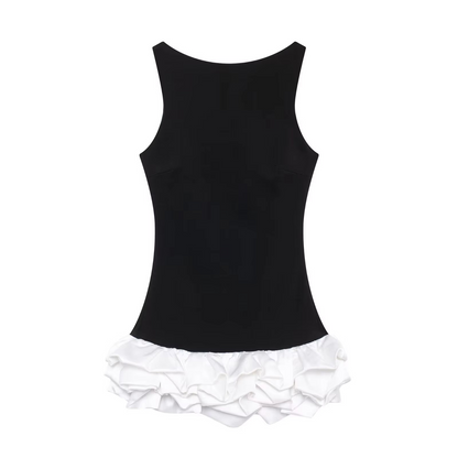 Chic Y2K Backless Mini Dress – Elegant & Trendy