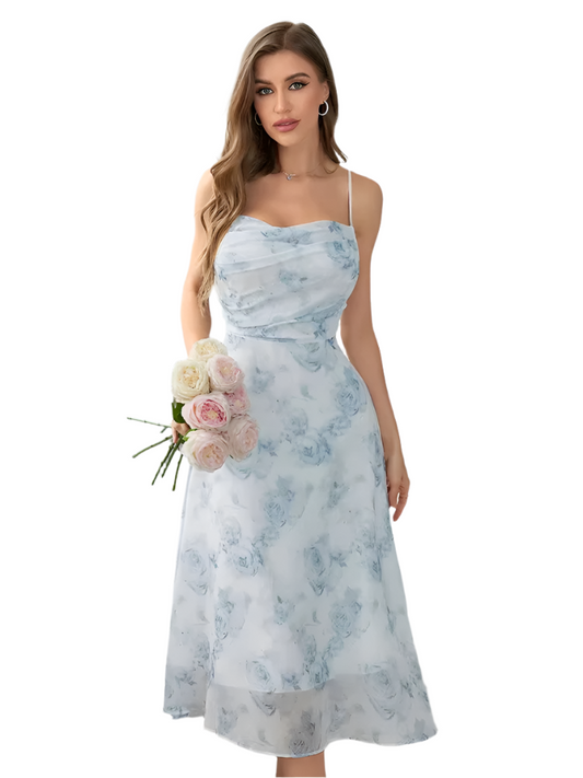 SINGREINY Floral Spaghetti Strap Dress – Effortless Summer Elegance 🌸✨