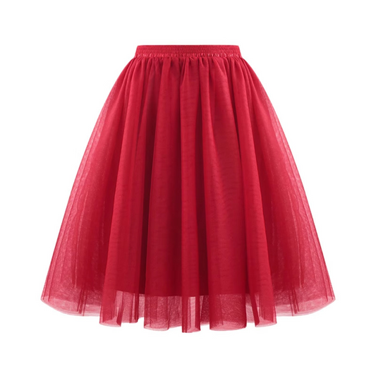 Elegant Pleated Tulle Skirt – Timeless Grace & Feminine Charm