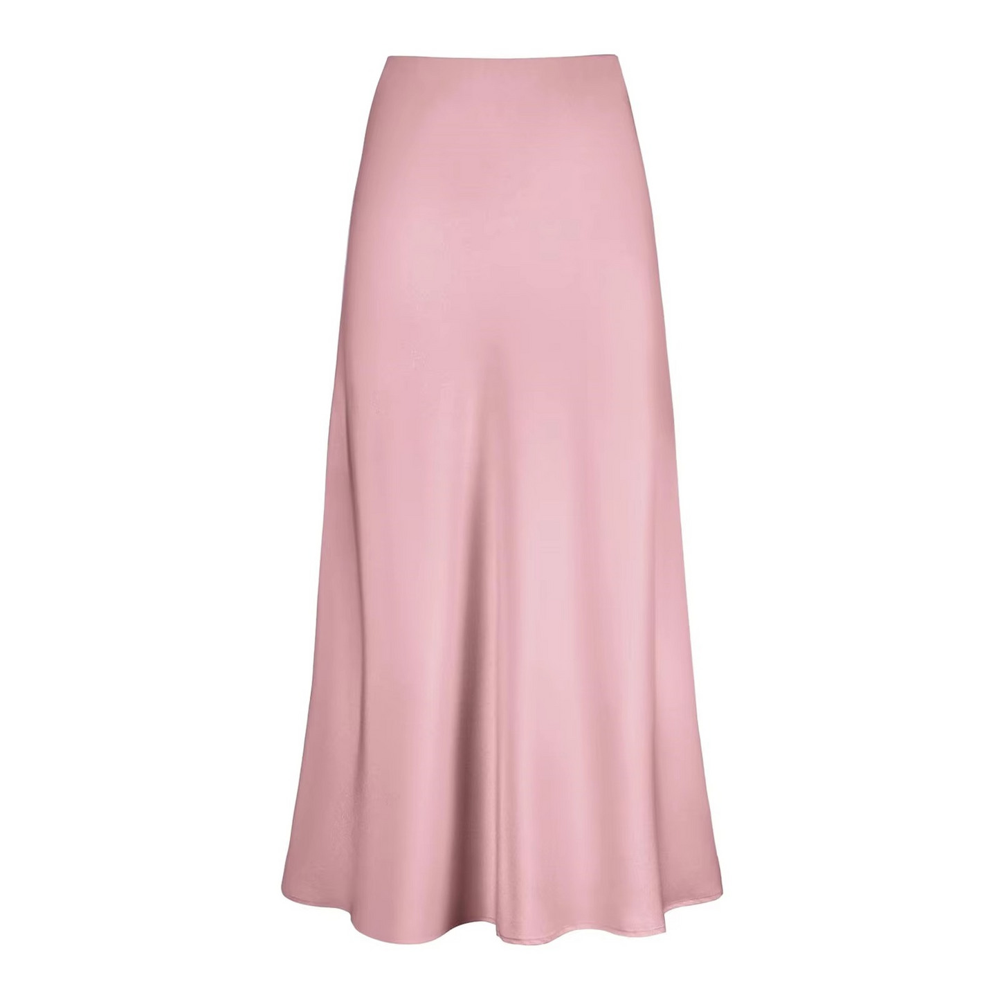 Satin Pleated Maxi Skirt
