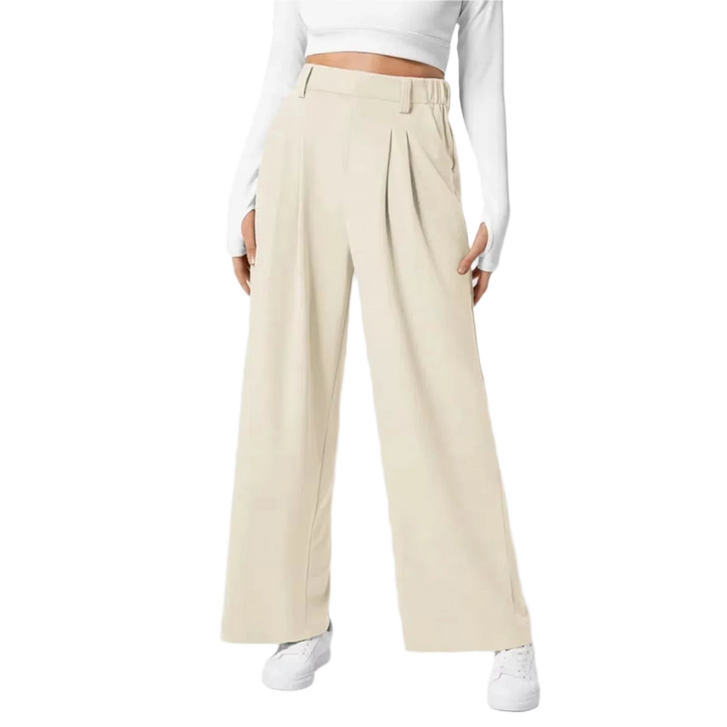 High-Waisted Wide-Leg Pants – Effortless Elegance & Comfort