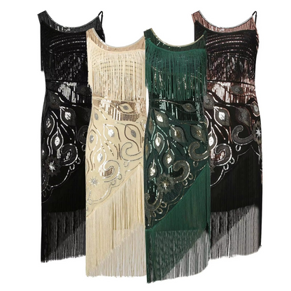 1920s Flapper Tassel Dress – Glamorous Gatsby-Inspired Elegance