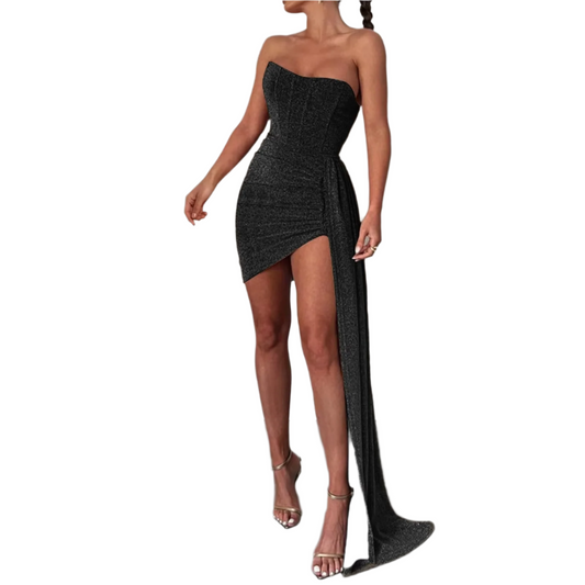 Bling Glitter Corset Mini Dress – Dazzling Elegance & Sexy Chic