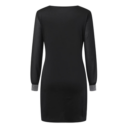 Elegant Shiny Mesh Bodycon Dress – Effortless Glamour & Sophistication