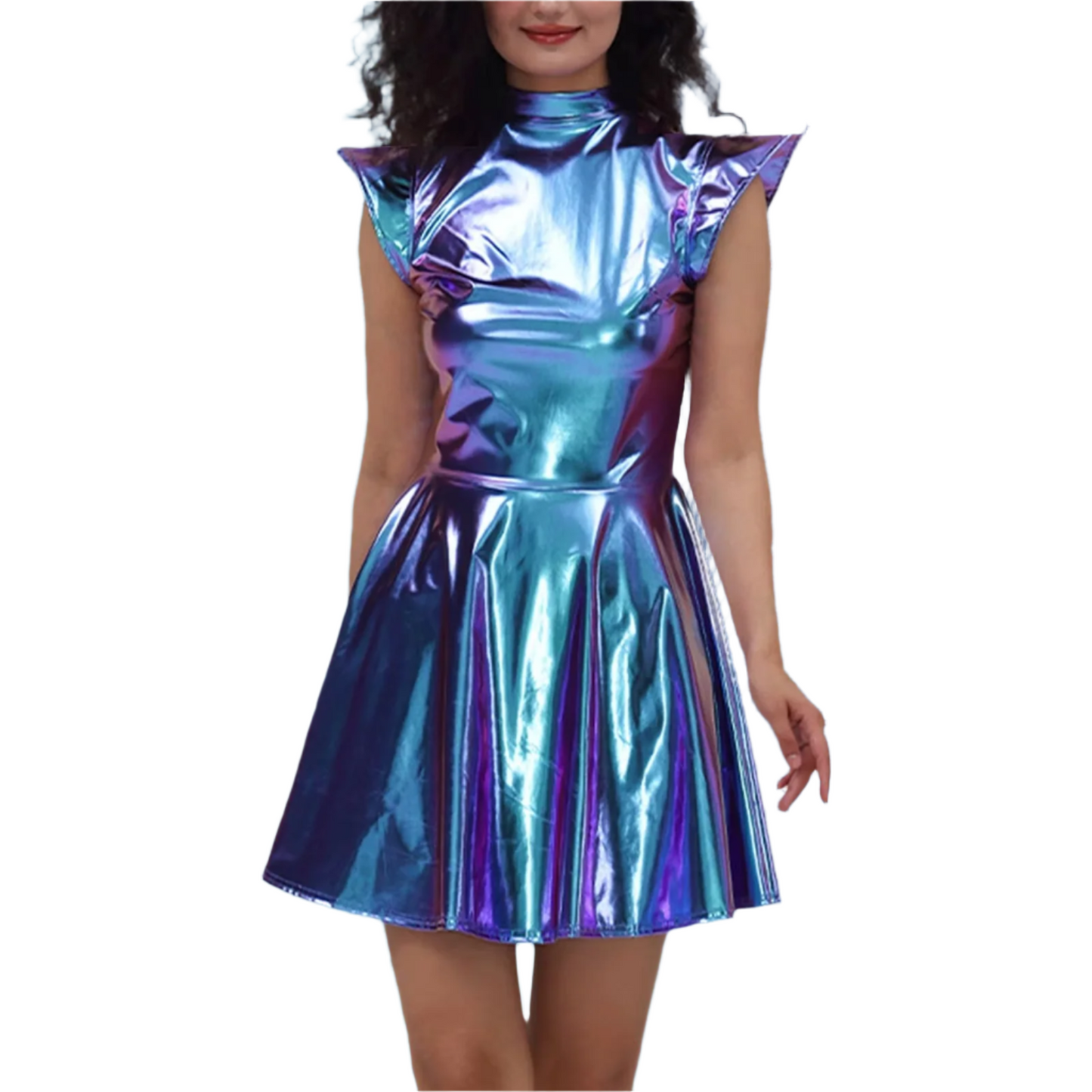 Elegant Shiny Mesh Bodycon Dress – Effortless Glamour & Sophistication