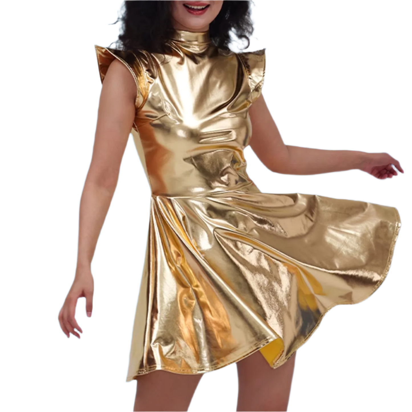 Elegant Shiny Mesh Bodycon Dress – Effortless Glamour & Sophistication