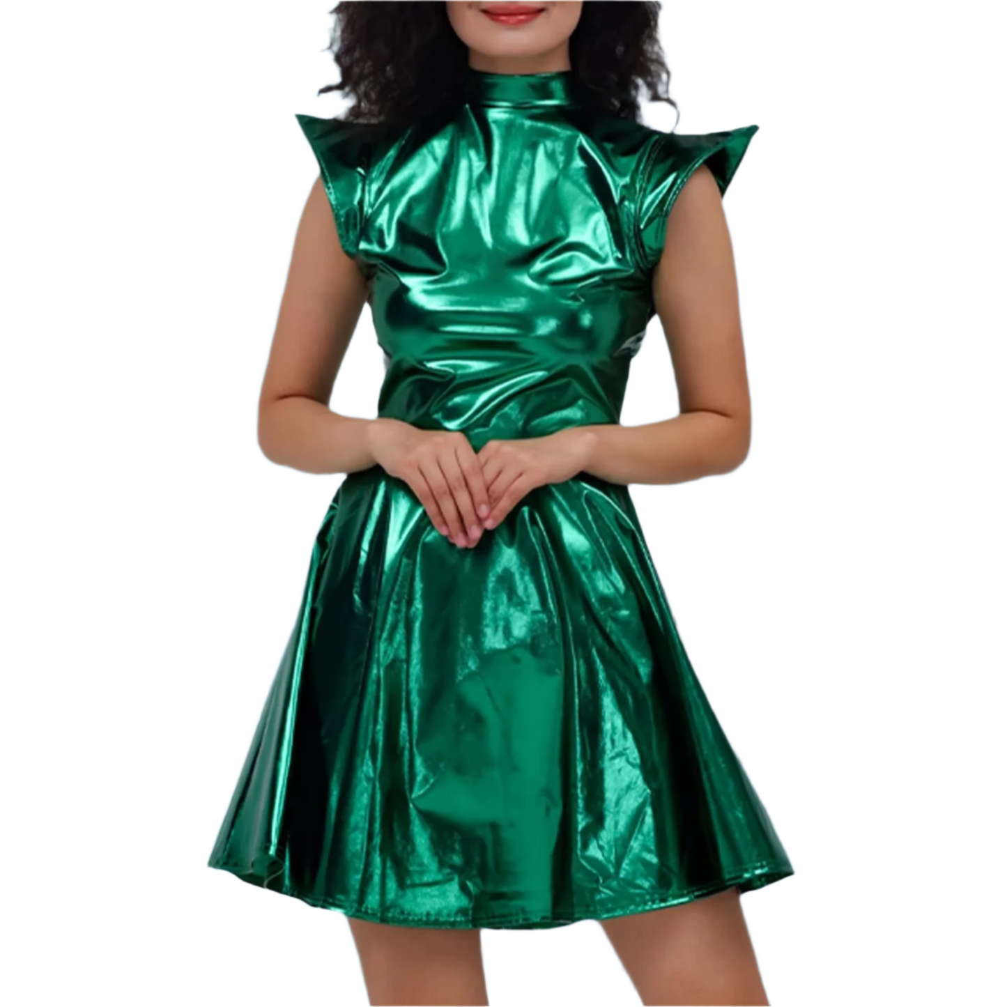Elegant Shiny Mesh Bodycon Dress – Effortless Glamour & Sophistication