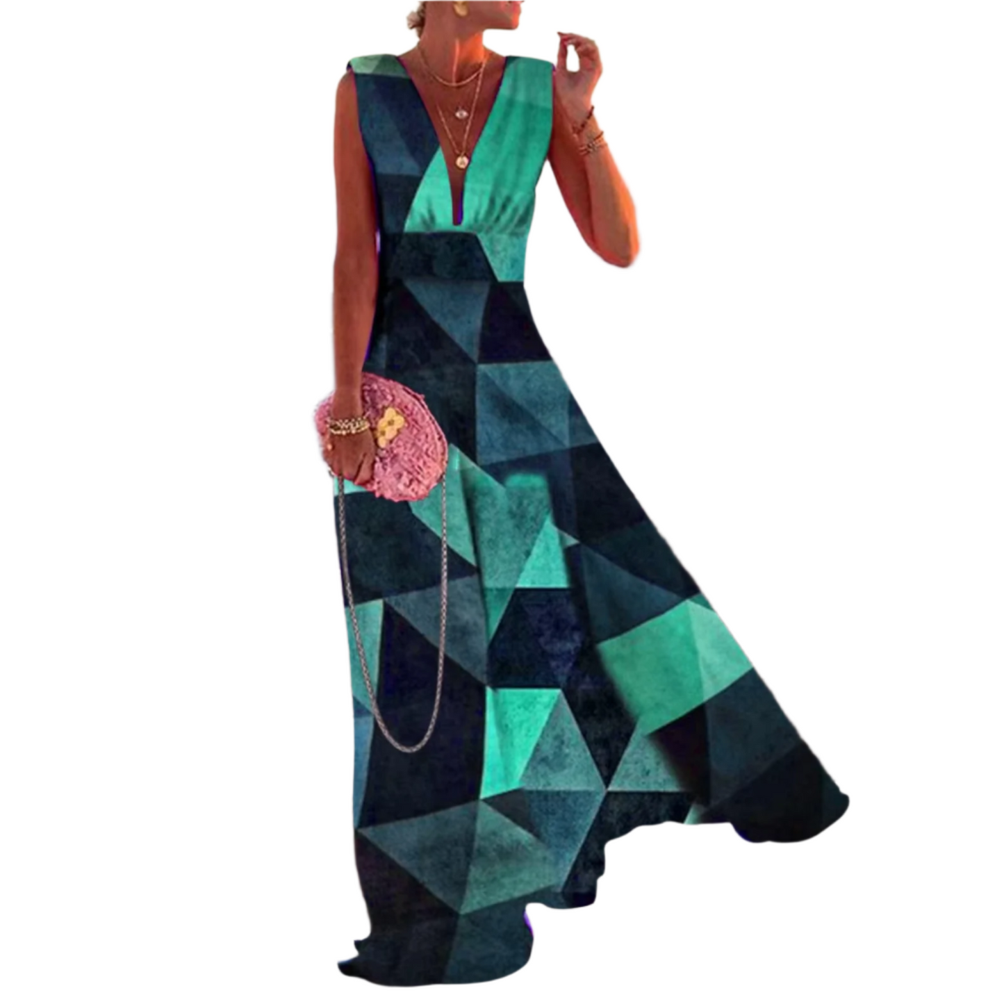 Elegant Boho Printed Maxi Dress – Effortless Charm & Breezy Elegance