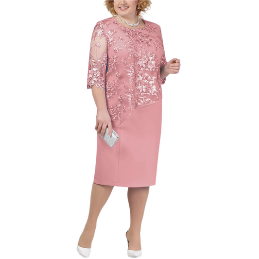 Elegant Lace Midi Dress – Effortless Summer Chic