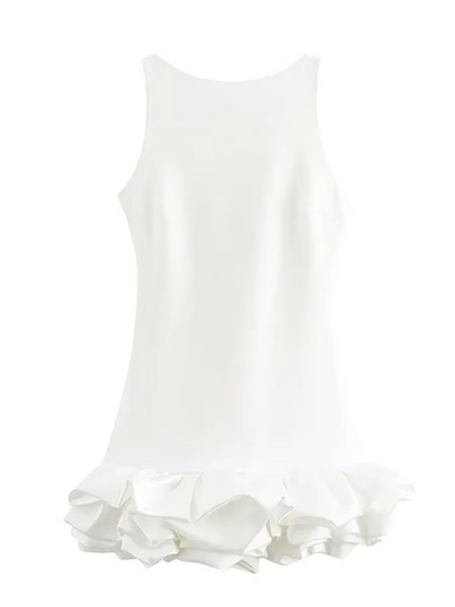 Chic Y2K Backless Mini Dress – Elegant & Trendy