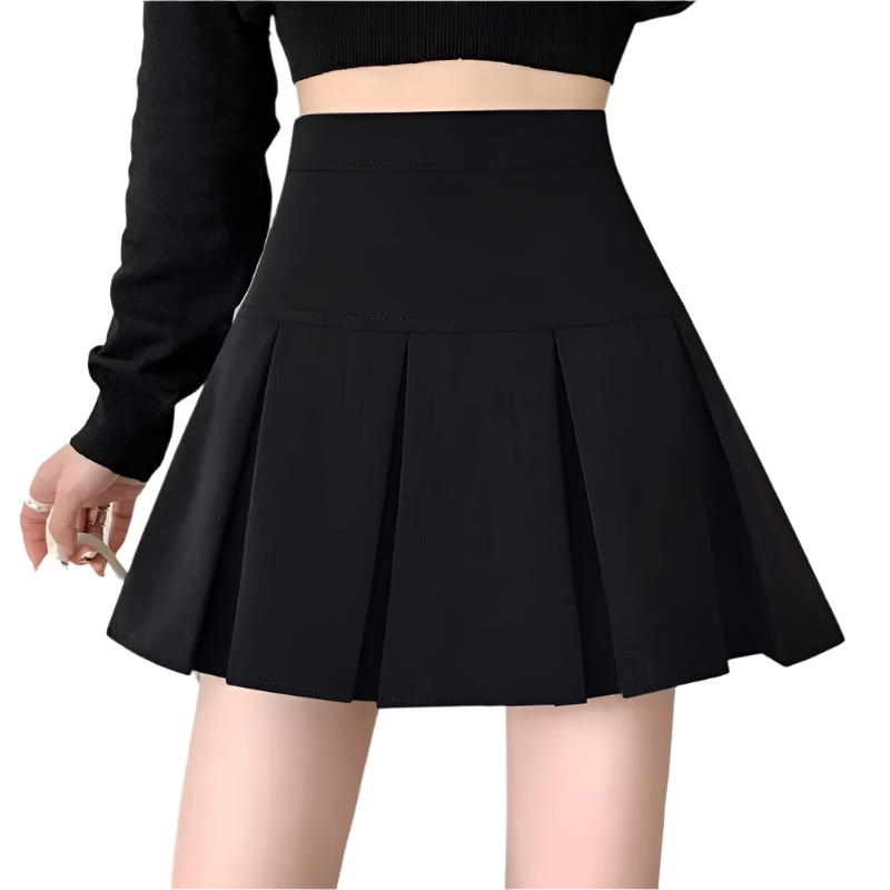 High-Waisted Pleated Mini Skirt – Effortless Style